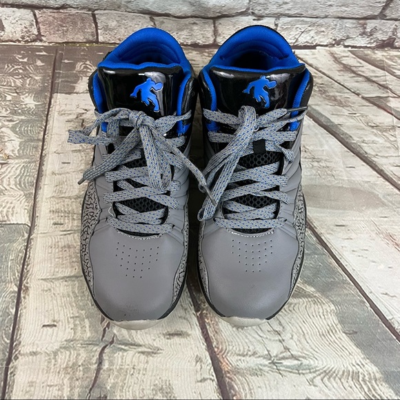 And Mens Black Gray Blue Athletic Shoes 